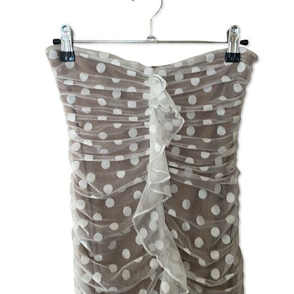 Majorelle White Mesh Dot Lace Bodycon Brady Dress Revolve NWT Sz XS - Picture 9 of 14